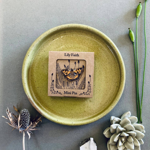 Tortoiseshell Butterfly Mini Pin Brooch - Sprouts of Bristol