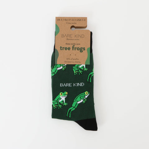 Tree Frog Bamboo Socks - Sprouts of Bristol