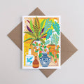 Vessels | Everyday greetings card | House plants, tropical - Sprouts of Bristol