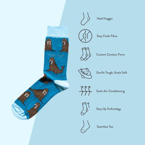 Walrus Bamboo Socks - Sprouts of Bristol