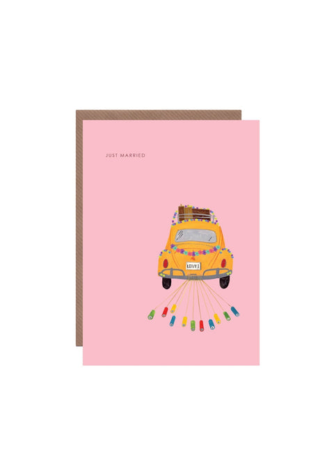 'Wedding Beetle' Wedding Greetings Card - Sprouts of Bristol