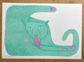 Wet Ass Penelope – Riso Cat Art Print - Sprouts of Bristol