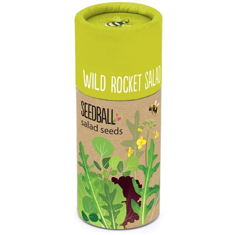 Wild Rocket Salad Herb Garden Seedball Tubes - Sprouts of Bristol