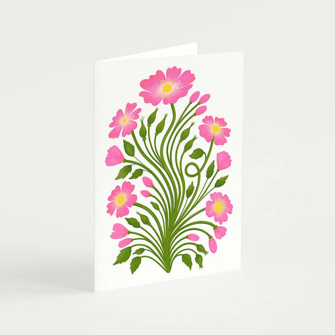 Wild Roses Botanical Greetings Card - Sprouts of Bristol