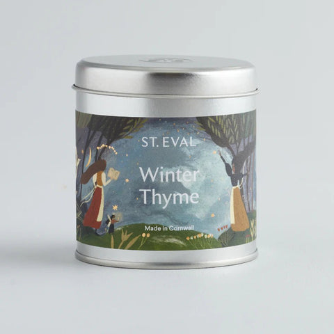 Winter Thyme Scented Christmas Tin Candle - Sprouts of Bristol