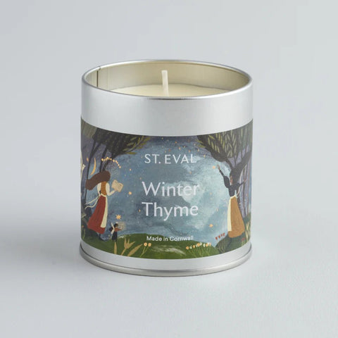 Winter Thyme Scented Christmas Tin Candle - Sprouts of Bristol