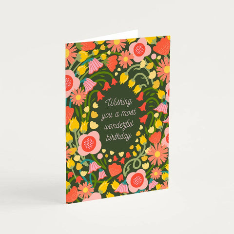 Wonderful Birthday Greetings Card - Sprouts of Bristol