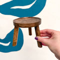 Wooden Tripod Plant Stand – Three Leg Stool Table - Sprouts of Bristol