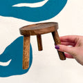 Wooden Tripod Plant Stand – Three Leg Stool Table - Sprouts of Bristol