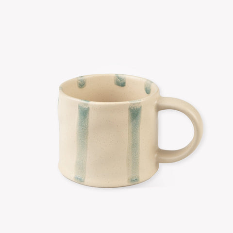 Woolstone Striped Mug – Rosemary Green Stoneware - Sprouts of Bristol