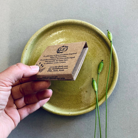 Wren Mini Pin Brooch - Sprouts of Bristol