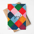 Yay! Greetings Card - Sprouts of Bristol