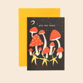 You Are Magic Card | Birthday | Mushrooms | Folky A6 Greetings Card - Sprouts of Bristol