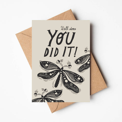 'You Did It!' Congratulations Greetings Card - Sprouts of Bristol