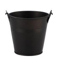 Zinc Basic Black Bucket Pot - Sprouts of Bristol