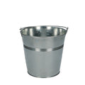 Zinc Basic Silver Bucket Pot - Sprouts of Bristol