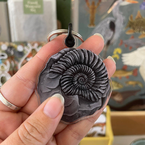Ammonite Fossil Keyring - Sprouts of Bristol