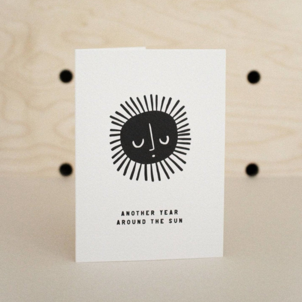 'Another Year Around The Sun' Greetings Card - Sprouts of Bristol