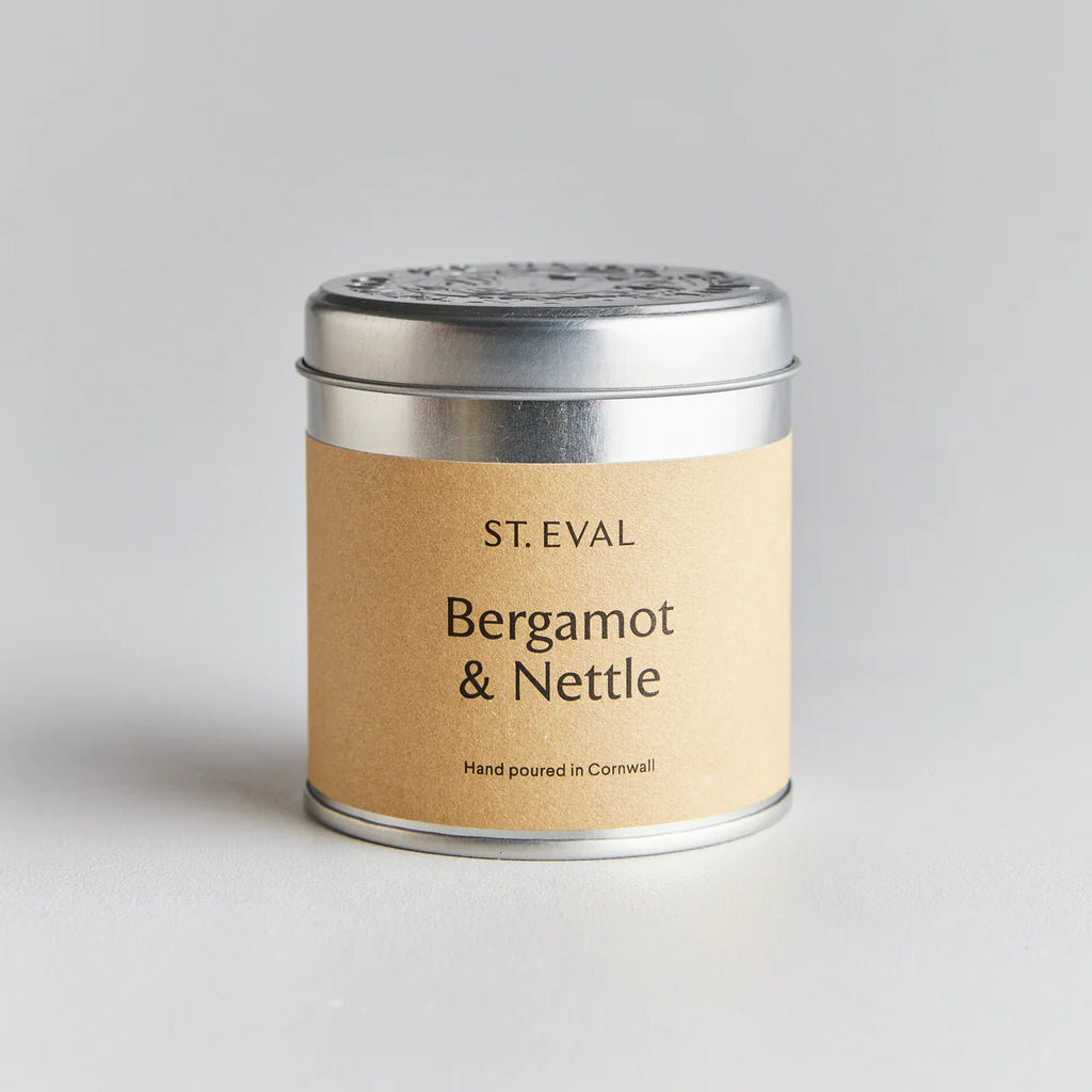 Bergamot & Nettle Scented Tin Candle - Sprouts of Bristol
