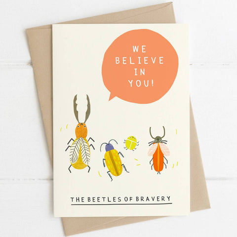 Brave Beetles Greetings Card - Sprouts of Bristol