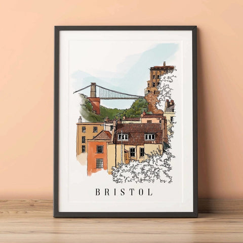 Bristol Art Print / Bristol Wall Decor / Bristol Wall Art - Sprouts of Bristol