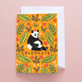 Celebrate! Panda Greetings Card - Sprouts of Bristol