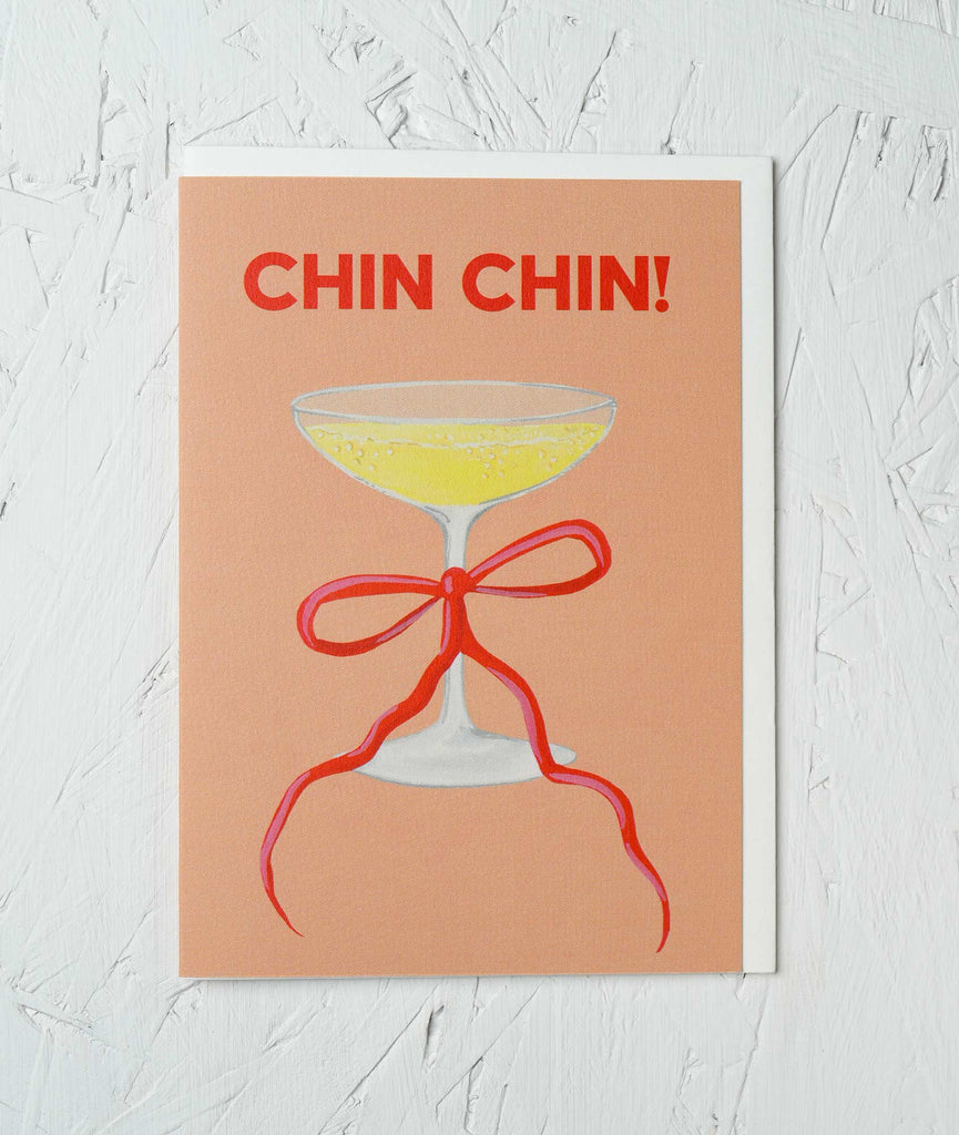 Chin Chin Greetings Card - Sprouts of Bristol