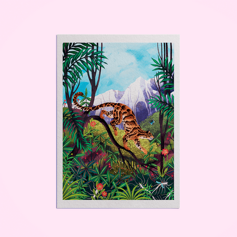 Clouded Leopard Giclee Art Print - Sprouts of Bristol