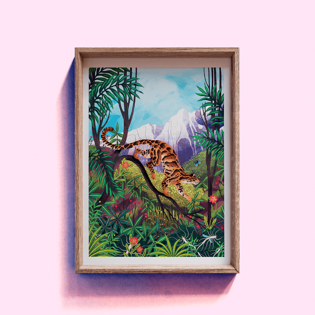 Clouded Leopard Giclee Art Print - Sprouts of Bristol