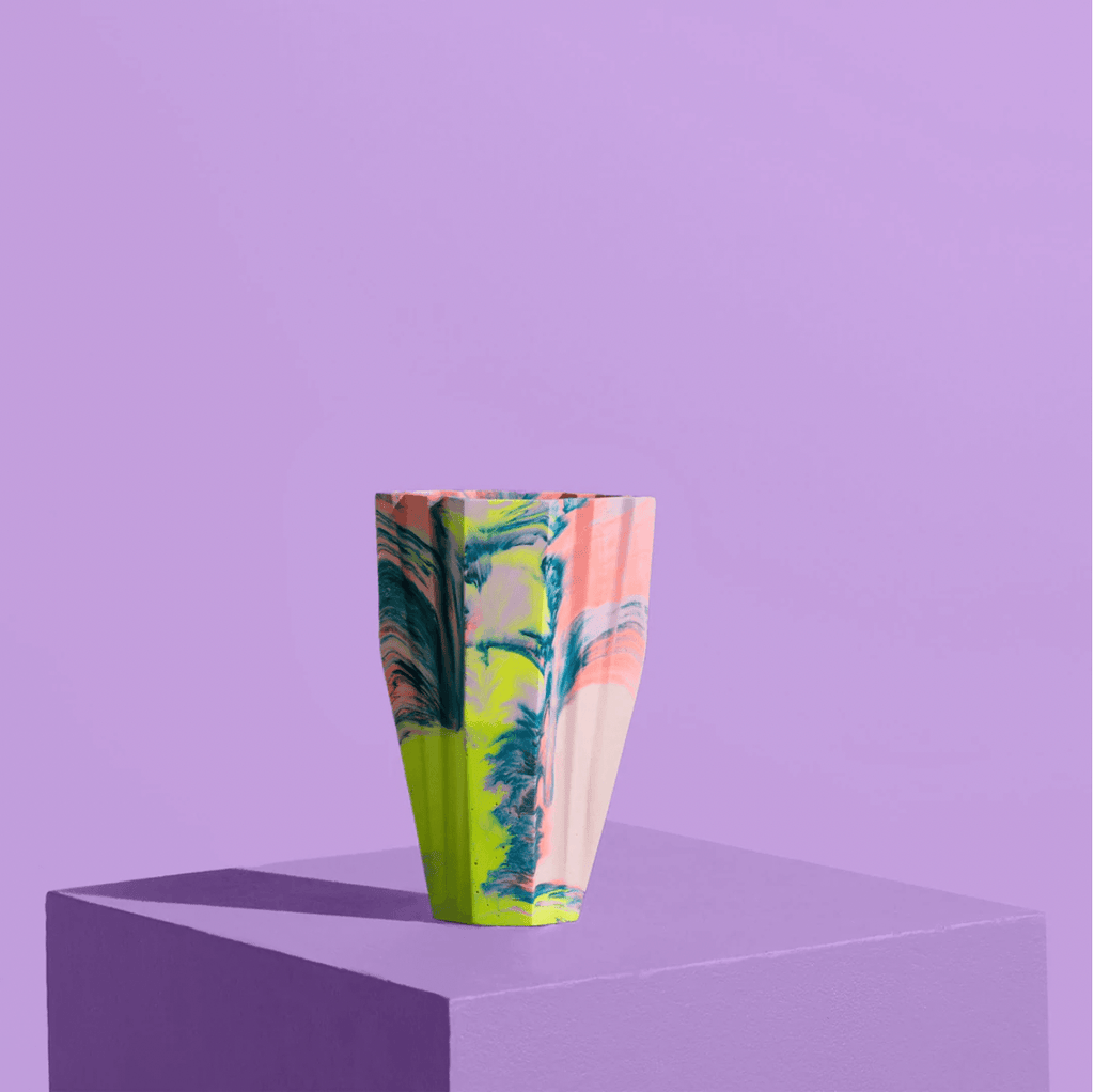Coral & Lilac Deco Vase - Sprouts of Bristol