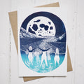 Dipping Under the Full Moon Wild Swimming Greetings Card - Sprouts of Bristol