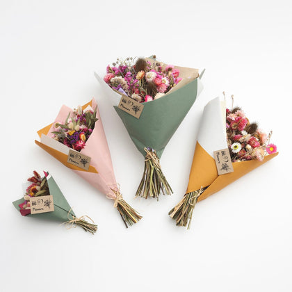 Dried Flower Bouquet; chemical-free, low-carbon, grown by a social enterprise in Bristol - Sprouts of Bristol