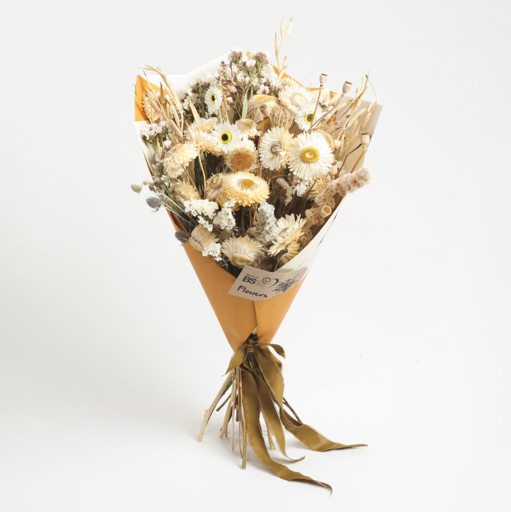 Dried Flower Bouquet; chemical-free, low-carbon, grown by a social enterprise in Bristol - Sprouts of Bristol
