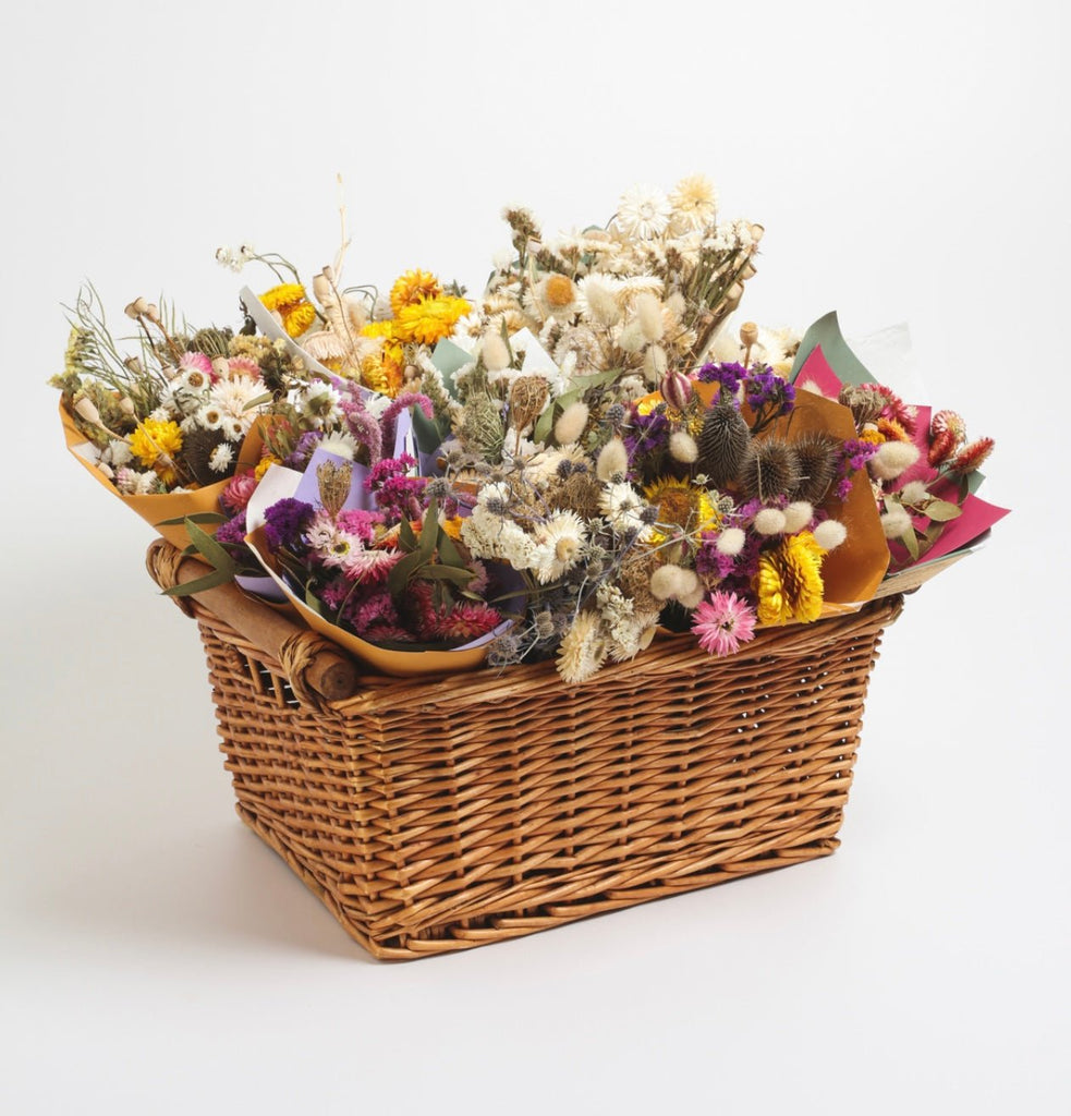 Dried Flower Bouquet; chemical-free, low-carbon, grown by a social enterprise in Bristol - Sprouts of Bristol