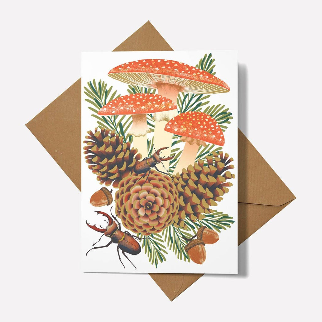 Fly Agaric Greetings Card - Sprouts of Bristol
