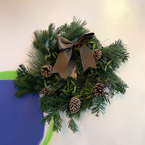 Fresh Foliage Christmas Wreath - Handmade by Jessy - Sprouts of Bristol