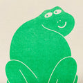 Frog Riso Greetings Card - Sprouts of Bristol