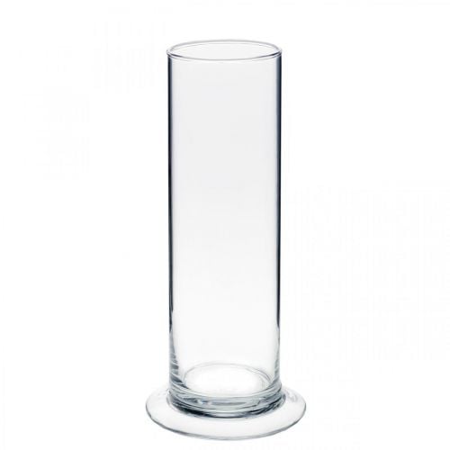 Glass Footed Cylinder Vessel / Vase [Terrarium Supplies] - Sprouts of Bristol