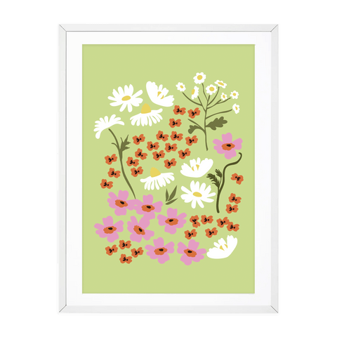 Green Meadow A4 Print by Oh So Daisy - Sprouts of Bristol