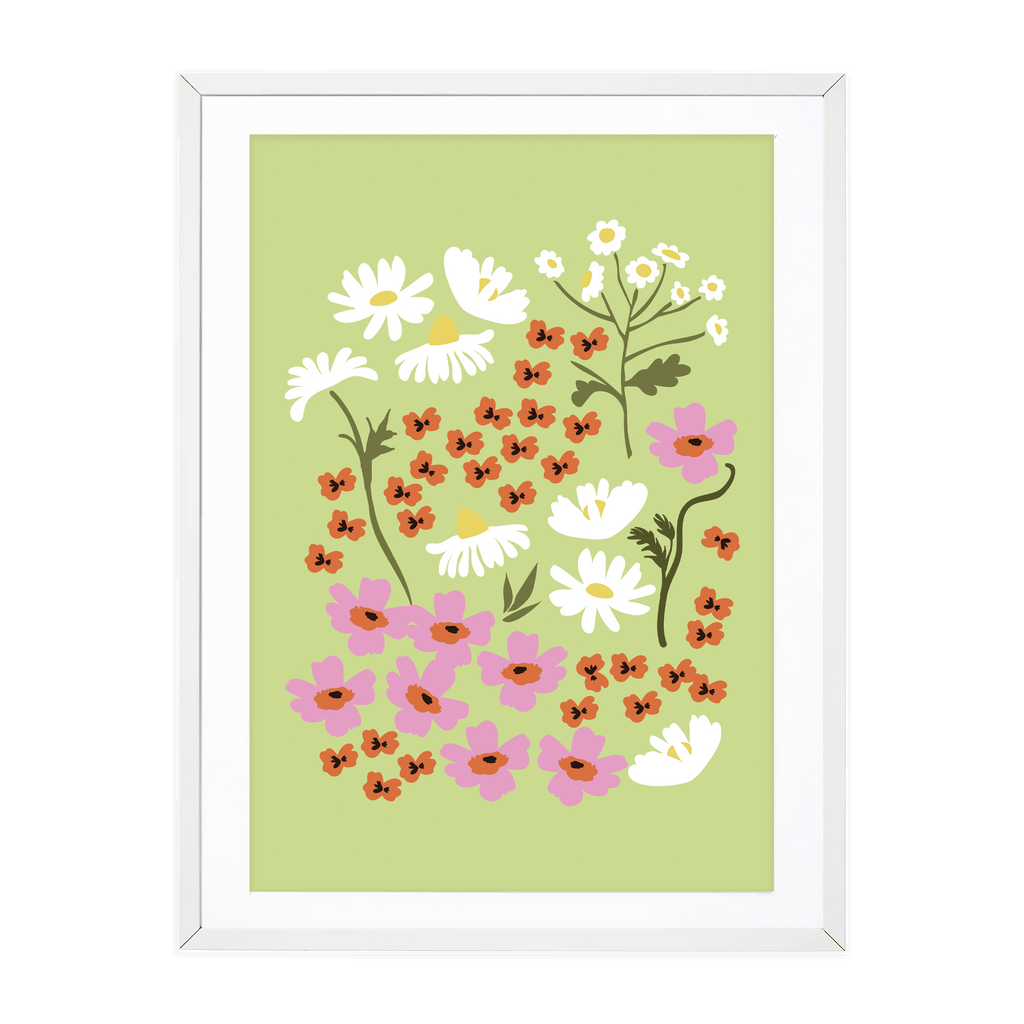 Green Meadow A4 Print by Oh So Daisy - Sprouts of Bristol