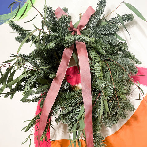 Handmade Fresh Foliage Christmas Wreath - No.11 - Sprouts of Bristol