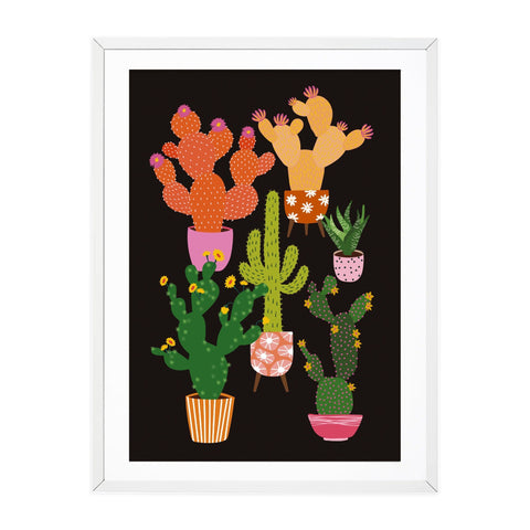 Hey Cacti After Dark A4 Print by Oh So Daisy - Sprouts of Bristol