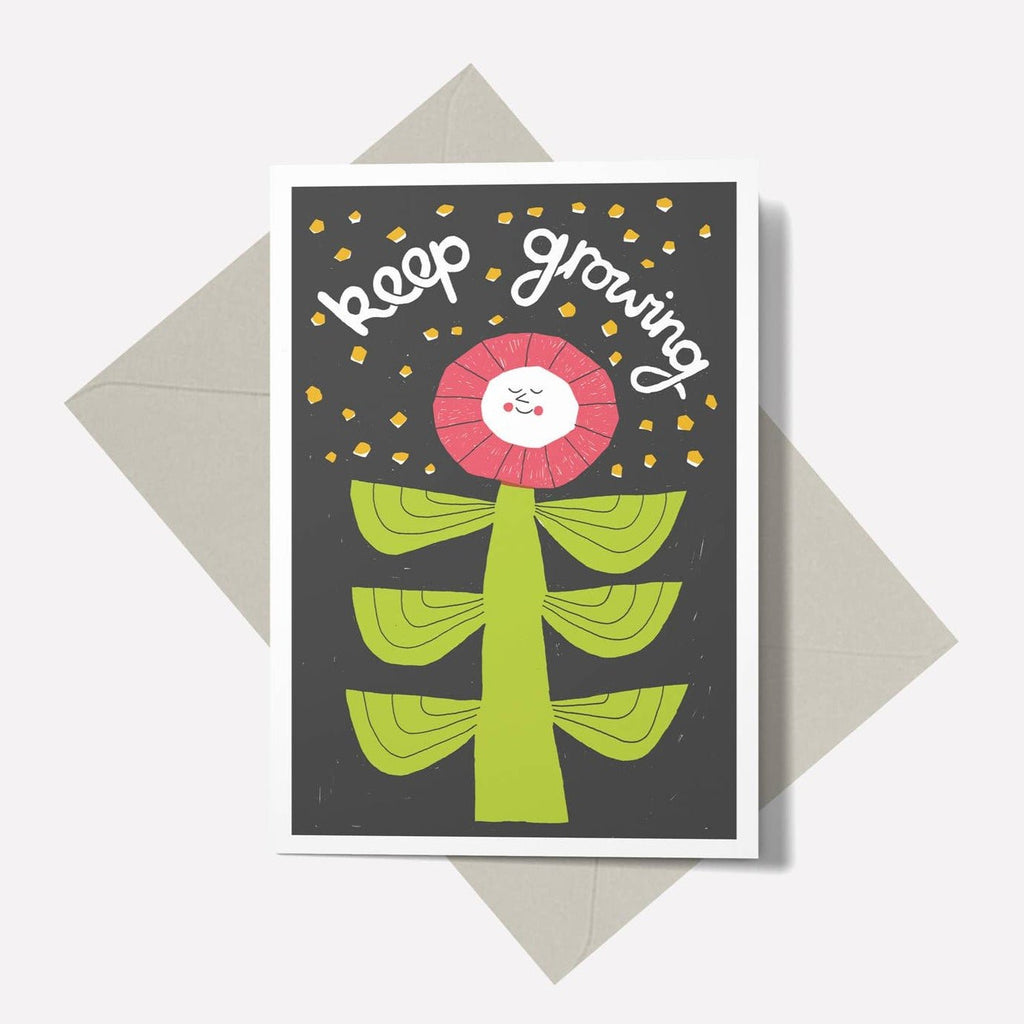 Keep Growing Greetings Card - Sprouts of Bristol