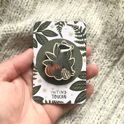 Little Badger Pin - Sprouts of Bristol
