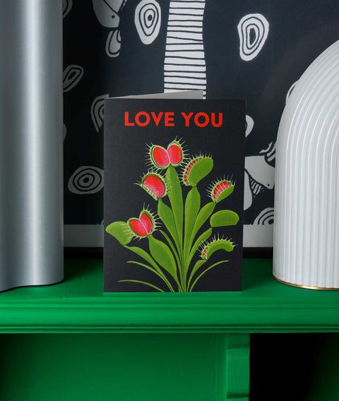 Love You Flytrap Greetings Card - Sprouts of Bristol