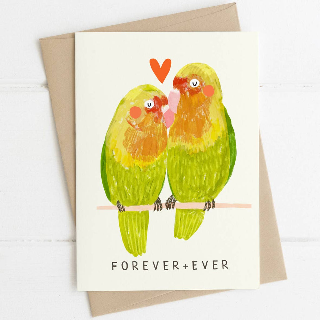 Lovebirds Greetings Card - Sprouts of Bristol