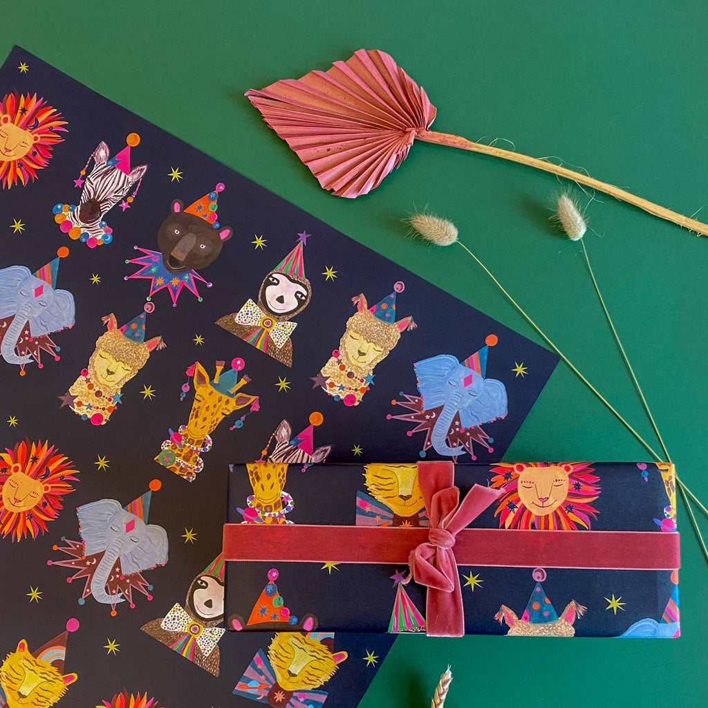Magical Animal Heads Luxury Gift Wrap - Sprouts of Bristol