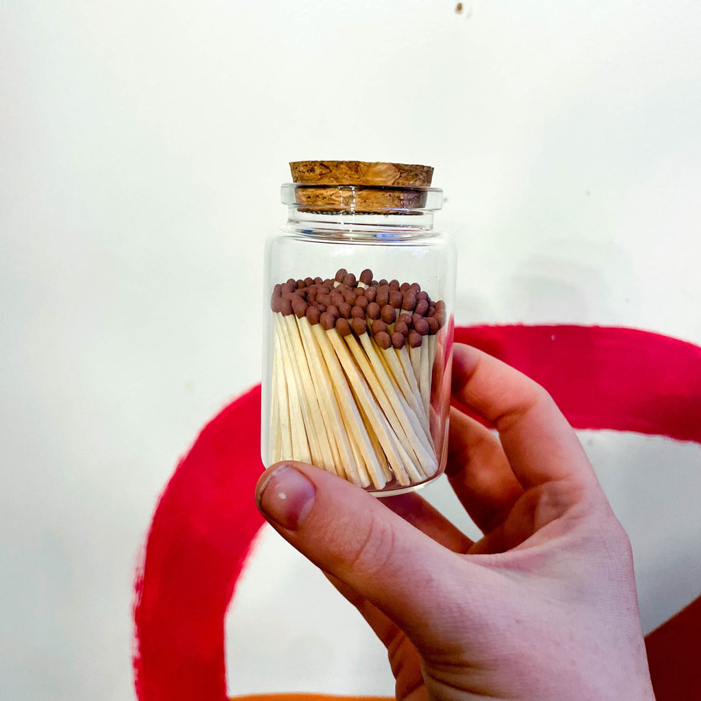 Matches in Glass Jar - Sprouts of Bristol