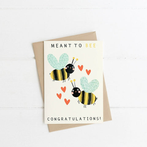 Meant To Bee Congratulations Greetings Card - Sprouts of Bristol