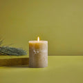 Moss, Folk 3" x 4" Scented Pillar Candle - Sprouts of Bristol